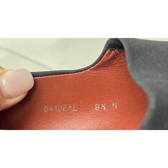 Donald J Pliner Shoes 8.5 N Narrow Black S4 Ideal Wedge Heels Slip On Bootie Wmn - Picture 11 of 11